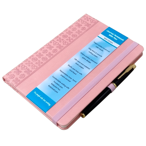 Journal Notebook With Pen A5 pink