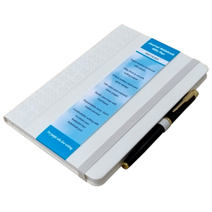 Journal Notebook With Pen A5 white