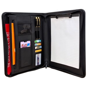 Zippered Business Portfolio 02 black