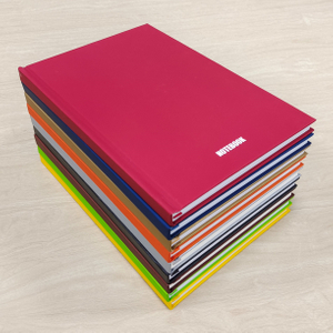 FSC standard hard cover A5 notebook with ruled inner pages and pure color cover