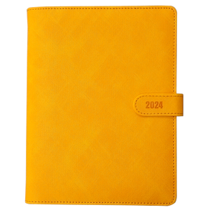 2024 Personal Organizer Ring Binder Planner (A5 yellow)