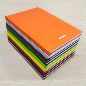 FSC standard hard cover A5 notebook with ruled inner pages and pure color cover