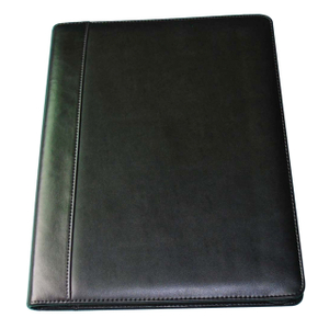POF-18(A4 size PU leather portfolio or compendium with zipper)