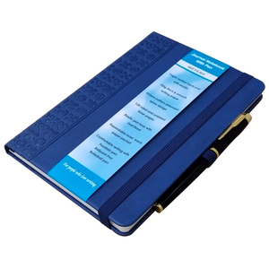 Journal Notebook With Pen A5 navy blue