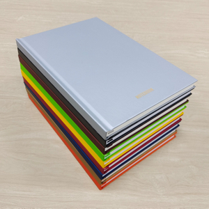 FSC standard hard cover A5 notebook with ruled inner pages and pure color cover