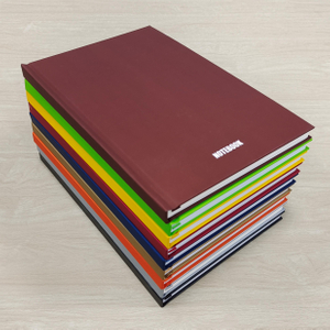 FSC standard hard cover A5 notebook with ruled inner pages and pure color cover