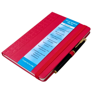 Journal Notebook With Pen A5 red