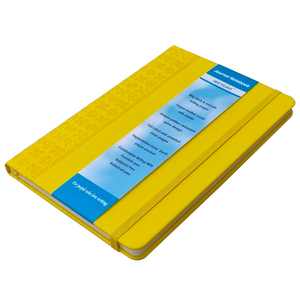 Skin Feeling PU Journal Notebook A5 yellow