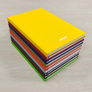 FSC standard hard cover A5 notebook with ruled inner pages and pure color cover