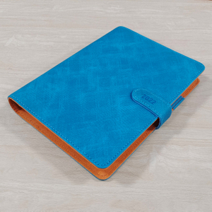 high quality filofax style PU cover A5 diary with metal ring binder and magnetic flap closure
