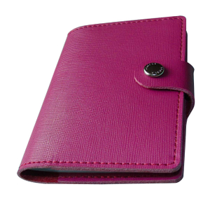 CH-09 (pocket size card holder with real leather cover)