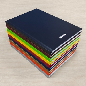 FSC standard hard cover A5 notebook with ruled inner pages and pure color cover