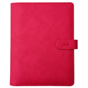 2024 Personal Organizer Ring Binder Planner (A5 red)